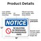 Signmission No Soliciting No Trespassing OSHA Notice Sign, Plastic, 18in W x 12in L, 2PK OS-2PACK-NS-P-1218-L-14831 - alternate 7